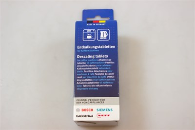 Descaler tablets, Gaggenau espresso machine