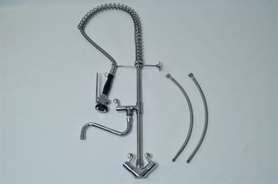 Pre-rinse sink sprayer, universal industrial dishwasher