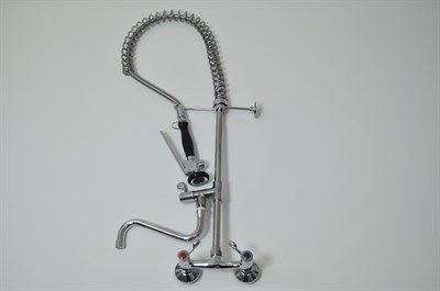 Pre-rinse sink sprayer, universal industrial dishwasher