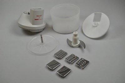 SliceSy "foodprocessor", Bamix mini chopper & handblender - Gray