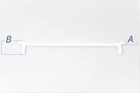 Glass shelf trim, Beko fridge & freezer - 23 mm x 447 mm x B:60mm / A:11 mm (rear)