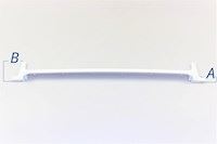 Glass shelf trim, Beko fridge & freezer - 22 mm x 498 mm x B:66 mm / A:26 mm (rear)