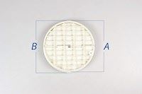 Non-return valve, De Dietrich cooker hood - A:144 / B:147 mm