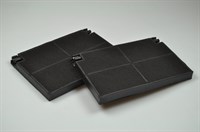 Carbon filter, AEG cooker hood - 228 mm x 150 mm (2 pcs)