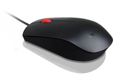 Lenovo - Mouse USB Red Wheel Optical