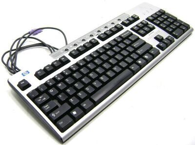 HP - Ez Access KeyBrd Carbon/Slvr