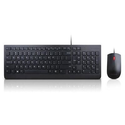 Lenovo - Essential Wired Kb & Mouse