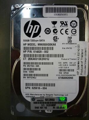 HP - 500GB 7.2KRPM 2.5" SATA