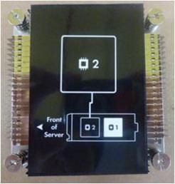 Hewlett Packard Enterprise - Processor two heatsink