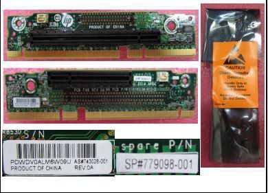 Hewlett Packard Enterprise - PCIe 3.0 CPU1 Riser Card 16/x8