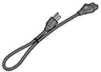 HP - POWER CORD 2-WIRE, 17 AWG