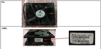 Hewlett Packard Enterprise - Proliant ML10 Gen 9 Rear Fan