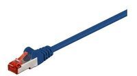MicroConnect - F/UTP CAT6 0.5m Blue PVC