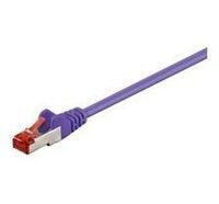 MicroConnect - F/UTP CAT6 0.5m Purple PVC