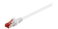 MicroConnect - F/UTP CAT6 0.5m White PVC