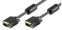 MicroConnect - SVGA HD15 1m M-M w.ferrit core