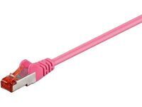 MicroConnect - S/FTP CAT6 1m Pink LSZH