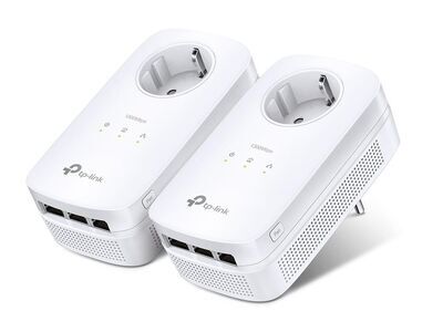 TP-Link - 3-Port Gigabit Powerline Kit