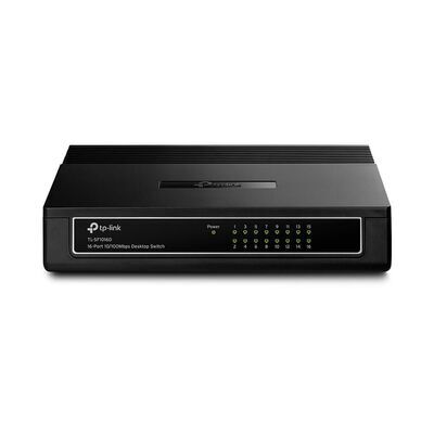 TP-Link - 16port 10/100 Switch, 1U rack