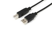 MicroConnect - USB2.0 A-B 0,5m M-M BLACK