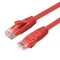MicroConnect - U/UTP CAT6 0.5M Red LSZH