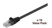 MicroConnect - U/UTP CAT5e 5M Black 10 Pack