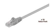 MicroConnect - U/UTP CAT5e 10M Grey 10 Pack