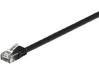 MicroConnect - U/UTP CAT6 0.50M Black  Flat