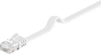 MicroConnect - U/UTP CAT6 0.50M White Flat