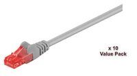 MicroConnect - U/UTP CAT6 1M Grey 10 Pack