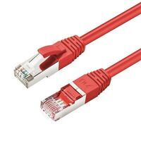 MicroConnect - CAT6A S/FTP 1m Red LSZH