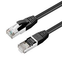 MicroConnect - CAT6A S/FTP 1.5m Black LSZH