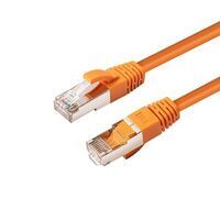 MicroConnect - CAT6A S/FTP 0.5m Orange LSZH
