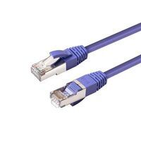 MicroConnect - CAT6A S/FTP 1m Purple LSZH
