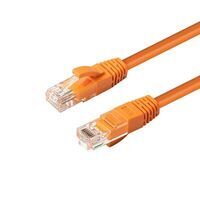MicroConnect - CAT6A UTP 1m Orange LSZH