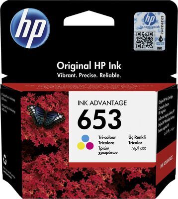 HP - 653 Tri-Color Original Ink