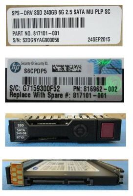 Hewlett Packard Enterprise - hot-plug SSD 240GB 2.5Inch SFF