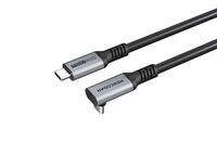 Mercodan - vinklet 90� USB-C kabel 5,0m,