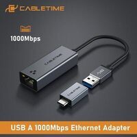 Cabletime - USB-A til Ethernet adapter,