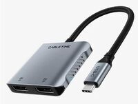 Cabletime - 8K USB C Til Dobbelt DP HUB