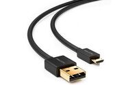 deleyCON - USB 2.0 kabel, 0,15m, USB-A: