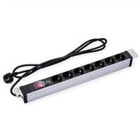 Value - 19" 1UH, PDU 7 - way Socket,