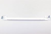 Glass shelf trim, Cylinda fridge & freezer - 21 mm x 490 mm x B:54 mm / A:27 mm (rear)